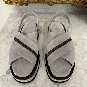 Fabiana filippi suede sandals 38